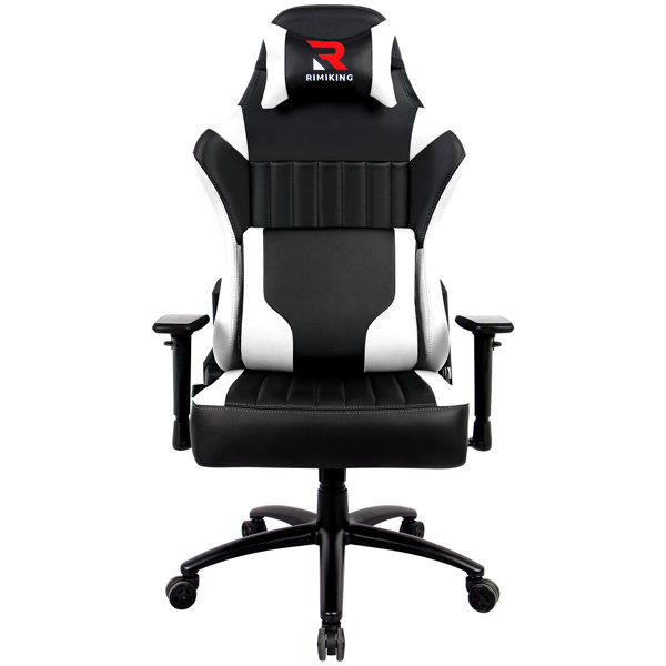 RIMIKING Reclining Ergonomic Faux Leather Swiveling PC & Racing Game